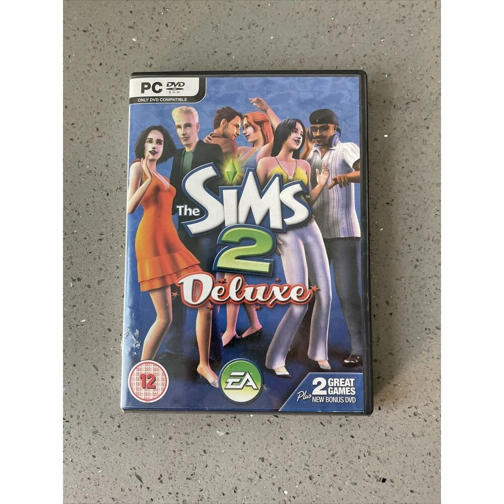 Sims 2: Deluxe (PC, 2007) UK Version 2-Disc Win 98/XP With Manual Import RARE
